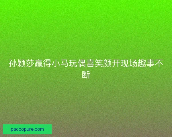 孙颖莎赢得小马玩偶喜笑颜开现场趣事不断